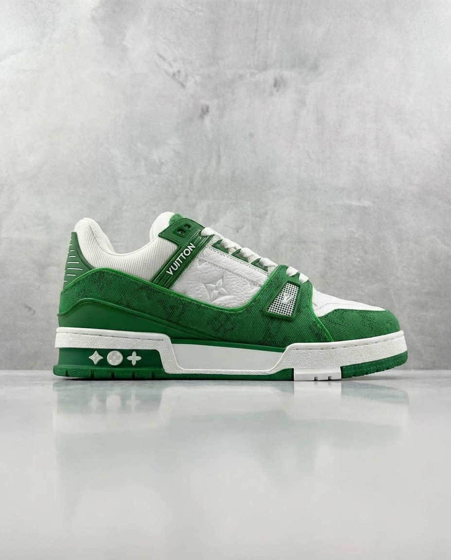 Luxury Green Designer-Style Sneakers | Ducas Boutique