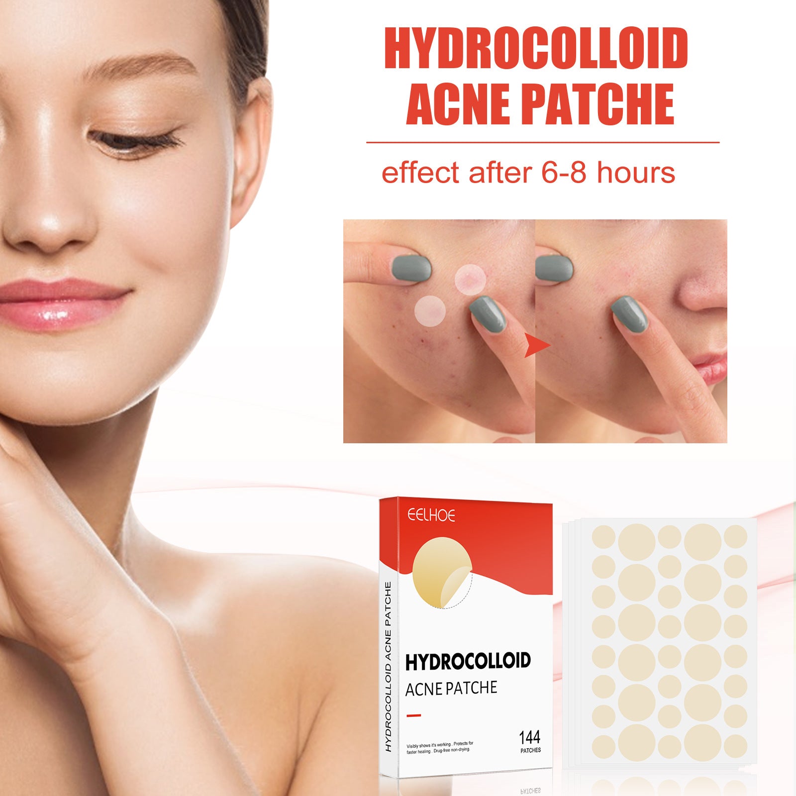 Hydrocolloid Acne Patch Makeup Closed Acne Patch l Ducas Boutique