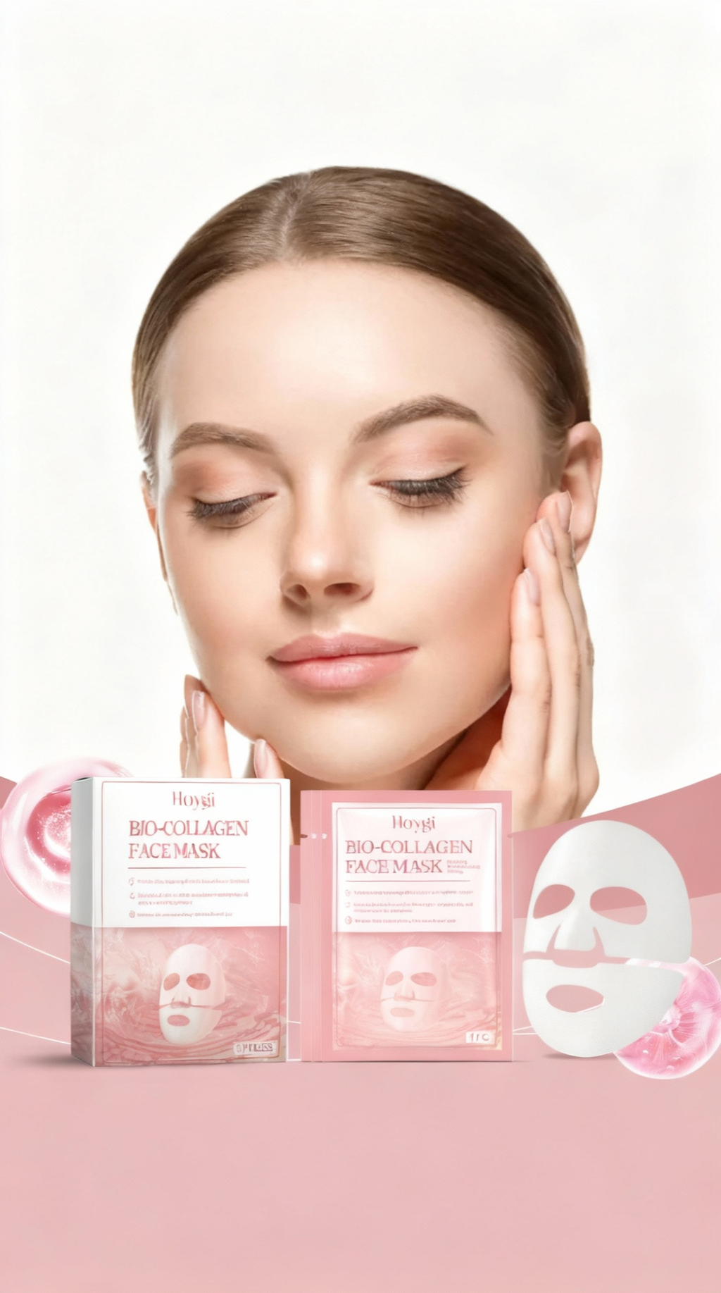 Collagen Tightening Facial Mask – Hydrating & Firming Skin Care (3-Piece Set) l Ducas Boutique